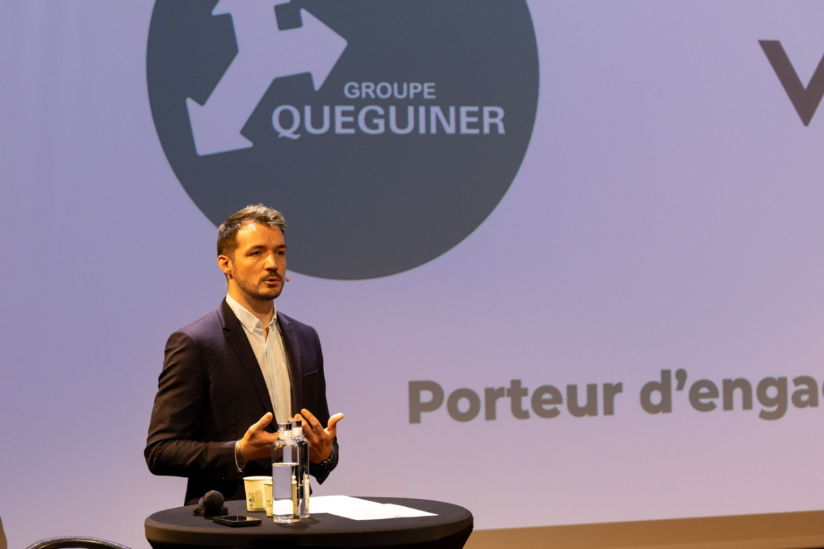 Clément Quéguiner - Président du Groupe Quéguiner - conférence de presse Vision28. © Groupe Quéguiner